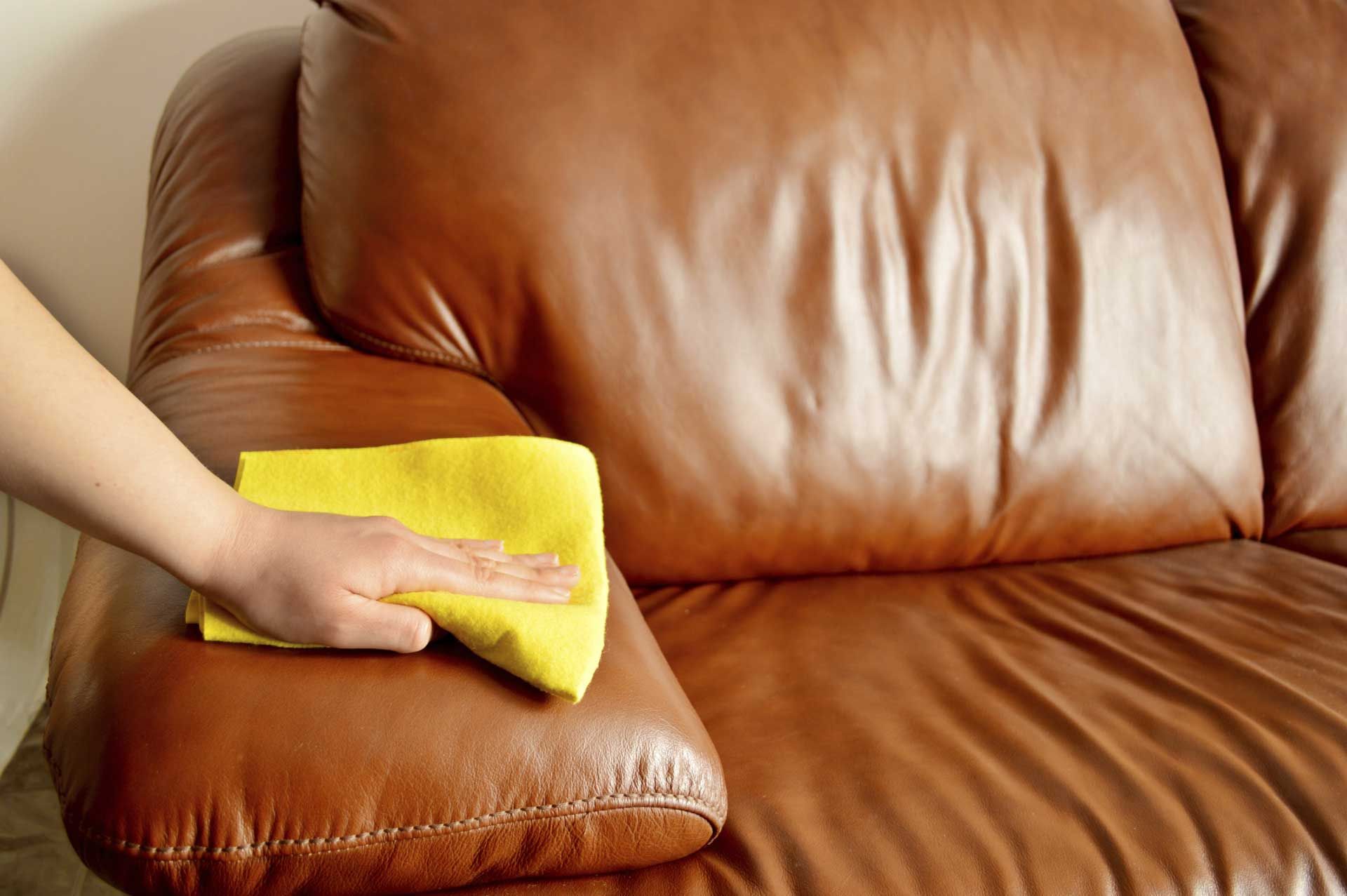Crystal Clean technician working in a Kearney home